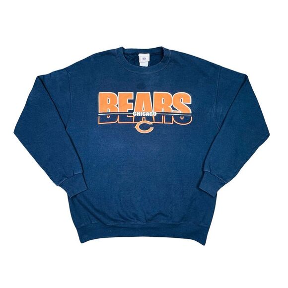 Vintage NFL Chicago Bears Crew Neck Sweatshirt - Size Large - Picture 1 of 7